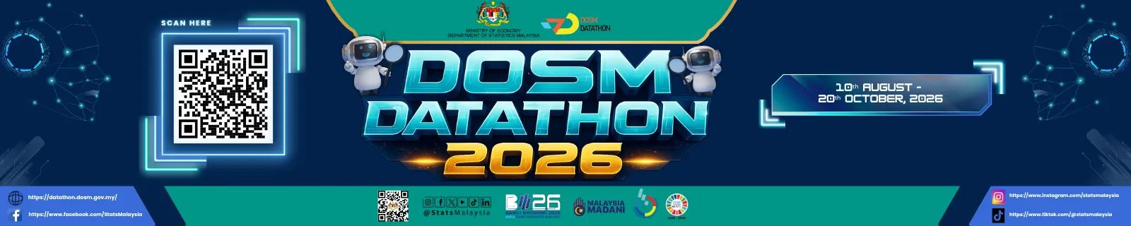 DOSM Datathon 2026 e-banner (locked until registration opens)